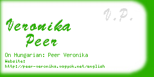 veronika peer business card